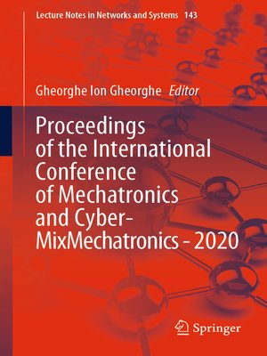 cover image of Proceedings of the International Conference of Mechatronics and Cyber- MixMechatronics--2020